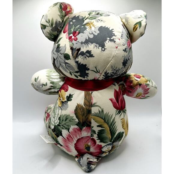 Vintage 10" "The Cabbage Rose Teddy" By Marquel Ltd. Bear Plush 1988 - Picture 6 of 6